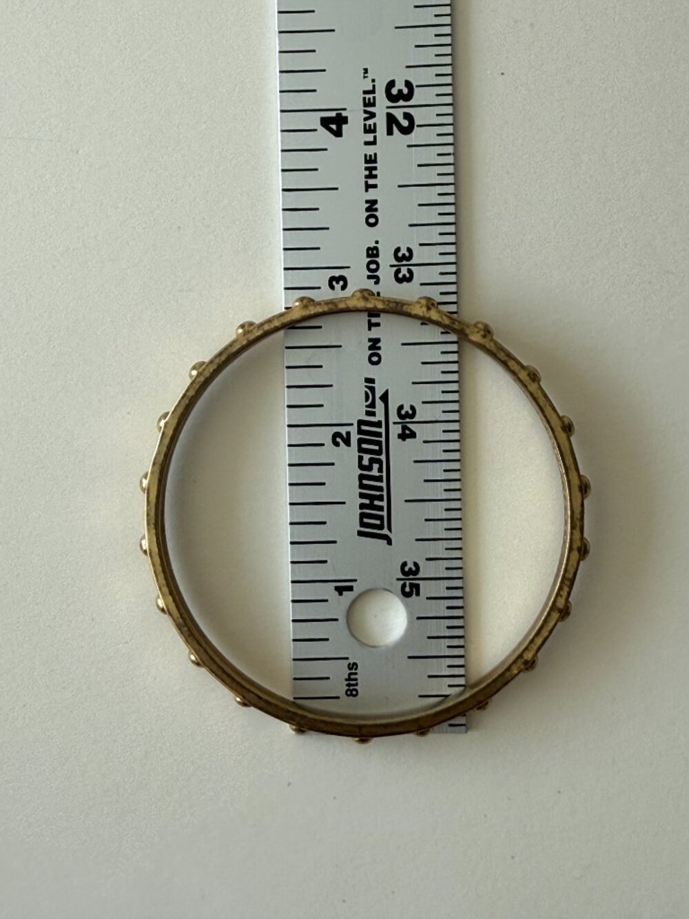 Kate Spade New York Gold Studded Bangle Bracelet Vintage Style Statement - Picture 8 of 8
